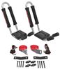 kayak aero bars elliptical factory round square malone j-pro2 roof rack w/ tie-downs - j-style fixed arms clamp on