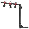 hanging rack tilt-away fold-up malone runway bike for 3 bikes - 1-1/4 inch and 2 hitches tilting