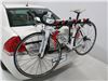 2008 chevrolet impala  frame mount - standard adjustable arms malone runway trunk bike rack for 3 bikes