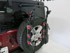 2013 jeep wrangler unlimited  frame mount - standard folding malone runway spare tire bike rack for 3 bikes adjustable arms