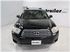 2008 toyota highlander  complete roof systems malone airflow2 rack - aero crossbars raised side rails aluminum 50 inch long silver