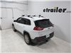 2016 jeep cherokee  complete roof systems malone airflow2 rack - aero crossbars raised side rails aluminum 50 inch long silver