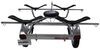 saddle style 6-1/2w x 13l foot malone microsport trailer with v-style carriers for 2 kayaks - 800 lbs