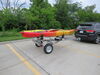 0  kayak trailer malone saddle style 6-1/2w x 13l foot microsport with carriers for 2 kayaks - 800 lbs
