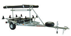 Malone Ultimate Angler MegaSport Trailer with Saddle Style Carriers - Fishing Rod Tubes - 1,000 lbs - MPG550-AU