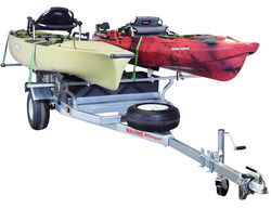 Malone MegaSport Trailer for 2 Heavy Kayaks - 7' Bunks - Storage Containers - 1,000 lbs - MPG550-H
