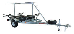 Malone 2 Tier MegaSport Trailer with V-Style Carriers for 2 Kayaks - Storage Containers - 1,000 lbs - MPG550-TM
