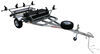 saddle style 7w x 14-1/2l foot malone megasport trailer with carriers for 2 kayaks - 1 000 lbs