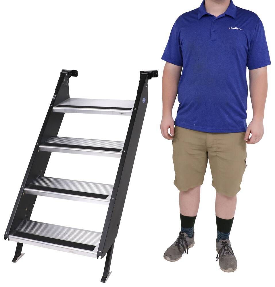 MORryde Quick Connect 4-Step Durable Portable RV Camper Motorhome Entry  Stairs STP54-012H - The Home Depot