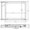 cargo 33 inch wide morryde rv sliding tray - 48 x 1 way slide 60 percent extension 800 lbs