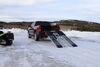 0  atv ramps snowmobile kit in use
