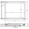 cargo 39 inch wide morryde rv sliding tray - 48 x 1 way slide 60 percent extension 800 lbs