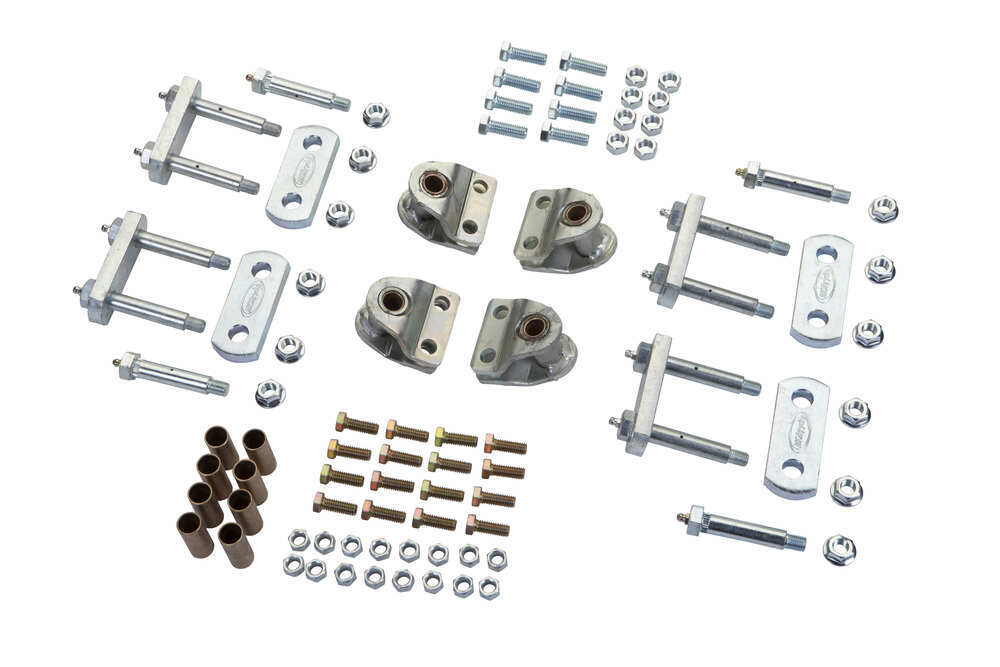 MORryde Shackle Upgrade Kit for Tandem Axle Trailers w/ LRE Leaf Spring