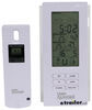 electronic weather station thermometer/hygrometer/weather forecast tempminder - white lcd display with green backlight