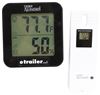 electronic weather station standard lcd - blue backlight tempminder wireless thermometer and hygrometer black