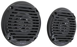 Jensen marine speakers in black.