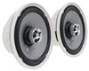 pair of speakers jensen marine - recessed mount 6-1/2 inch diameter 75 watts white and silver
