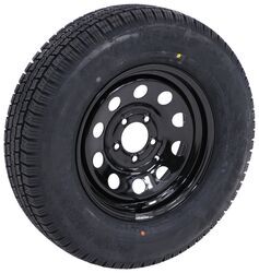 Provider ST205/75R15 Radial Trailer Tire w/ 15" Vesper Black Mod Wheel - 5 on 4-1/2 - LR C - MX37FR