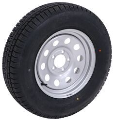 Provider ST205/75R15 Radial Trailer Tire w/ 15" Vesper Silver Mod Wheel - 5 on 4-1/2 - LR C - MX57FR