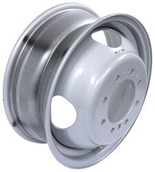 Vesper Steel Dual Trailer Wheel - 16" x 6" - 8 on 6-1/2 - 4.88" Pilot - Silver