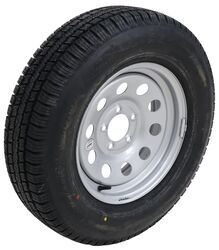 Provider ST205/75R15 Radial Trailer Tire w/ 15" Vesper Silver Mod Wheel - 5 on 4-1/2 - LR D - MX97FR