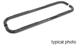 Bully Round Nerf Bars - 3" Diameter - Black Powder Coated Steel - NB-1215BX