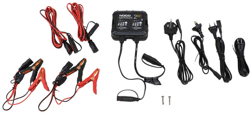 NOCO GENIUS 2x2 - 12v Car and Motorbike Battery Charger - FAST UK DELIVERY