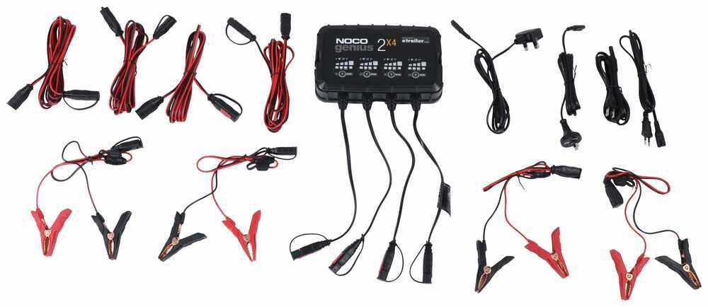 NOCO Genius Multi-Bank Smart Battery Charger - AC to DC - 4 Bank - 6V/12V -  8 Amp NOCO Battery Charger NOC57FR