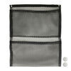 cabinet accessories storage and organization rv mesh pocket - 2 pockets snap on 20 inch wide x 24 tall black qty 1