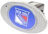 sports standard new york rangers 2 inch nhl trailer hitch receiver cover - zinc