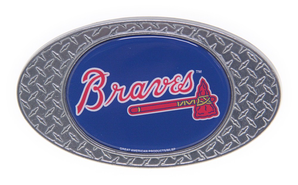 Atlanta Braves 2" MLB Trailer Hitch Receiver Cover - Zinc Great Atlanta Braves Trailer Hitch Cover