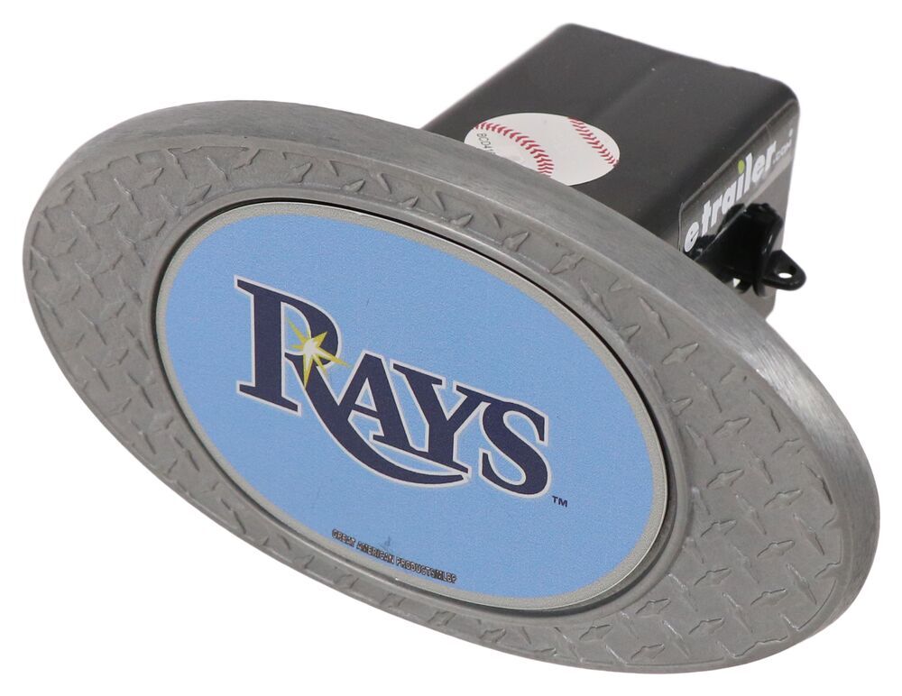 Tampa Bay Rays Chrome Color Hitch Cover