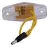 clearance lights rear side marker led mini trailer or light - submersible 2 diodes amber leds clear lens