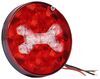 tail lights 4-5/16 inch diameter fusion led hardwired trailer light - stop turn backup round red/clear x lens 20 diodes