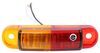 clearance lights rear side marker led trailer fender light w/ mounting bracket - waterproof 2 diodes amber/red lens