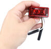 clearance lights rear side marker optronics led trailer or light - submersible 3 diodes rectangle red lens