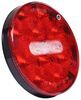 tail lights 4-5/16 inch diameter fusion led hardwired trailer light - stop turn backup round red/clear lens 14 diodes