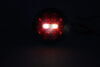 tail lights 5-7/16 inch diameter fusion led hardwired trailer light - stop turn backup round red/clear lens 14 diodes