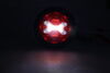 tail lights 5-1/2 inch diameter fusion led hardwired trailer light - stop turn backup warn round r/w/y lens 20 diodes