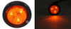 clearance lights 2 inch diameter led trailer or side marker light w/ grommet and pigtail - submersible 3 diodes amber