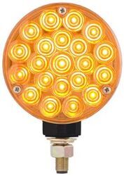 Dual-Face LED Trailer Light - 42 Diodes - Round - Amber Lens - OPT99NR