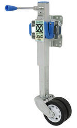 Xtreme Off-Road Swing-Up Trailer Jack w/ Dual Wheels - Sidewind - 7" Lift - 770 lbs - Zinc - ORJW350D