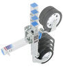 side frame mount jack swivel - pull pin xtreme off-road swing-up w/ dual wheels sidewind 10-3/4 inch lift 1 100 lbs zinc