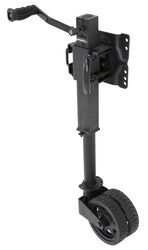 Xtreme Off-Road Swing-Up Trailer Jack w/ Dual Wheels - Sidewind - 10" Lift - 1,650 lbs - Black - ORJW750BD