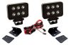 light bar pair of lights putco luminix off-road led kit - pedestal mount 4 800 lumens narrow spot beam qty 2