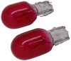 tail light 7440 putco mini-halogen bulbs - mega red qty 2