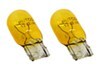 marker light tail 7440 putco mini-halogen bulbs - jet yellow qty 2