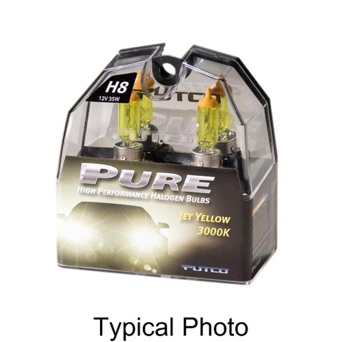 Putco PURE High-Performance H12 Halogen Headlight Bulbs - Jet Yellow ...