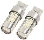 Putco Plasma 7443 LED Lights - 360 Degree - Red - 2 Pack                                            