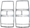 rear of vehicle tail light putco chrome covers for chevy suburban/tahoe